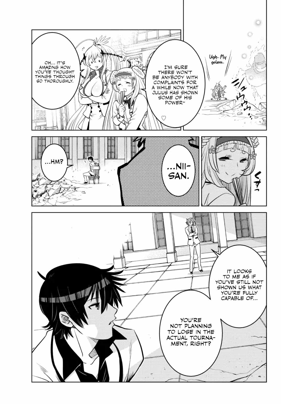 Ochikobore Datta Ani Ga Jitsuha Saikyou: Shijou Saikyou No Yuusha Wa Tensei-shi, Gakuen De Mujikaku Ni Musou Suru Chapter 11 - Page 30