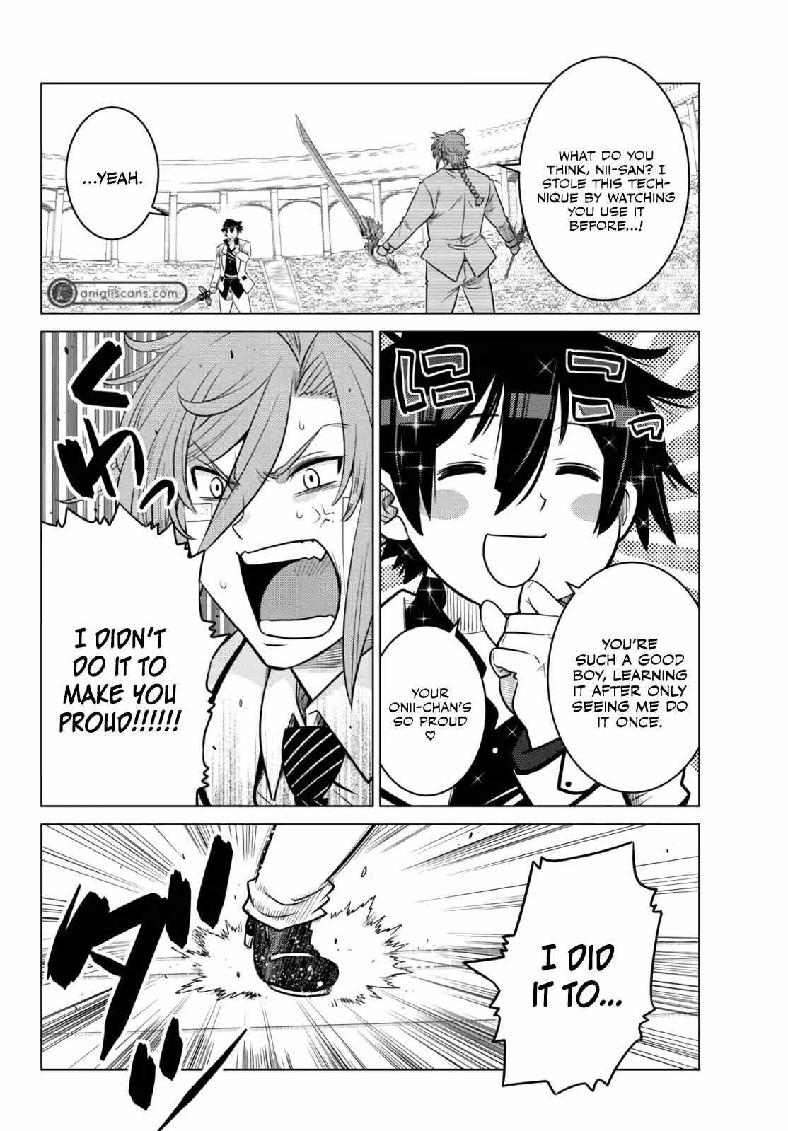 Ochikobore Datta Ani Ga Jitsuha Saikyou: Shijou Saikyou No Yuusha Wa Tensei-shi, Gakuen De Mujikaku Ni Musou Suru Chapter 14 - Page 19