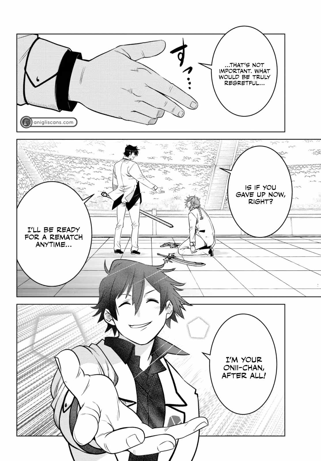 Ochikobore Datta Ani Ga Jitsuha Saikyou: Shijou Saikyou No Yuusha Wa Tensei-shi, Gakuen De Mujikaku Ni Musou Suru Chapter 14 - Page 38