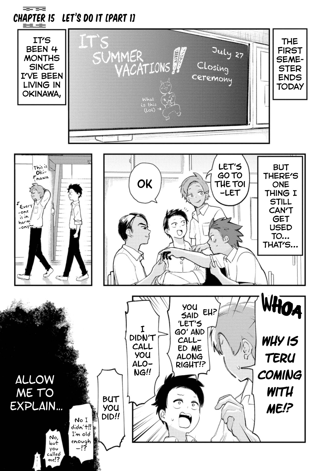 Okinawa de Suki ni Natta ko ga Hougen Sugite Tsura Sugiru Chapter 15 - Page 1