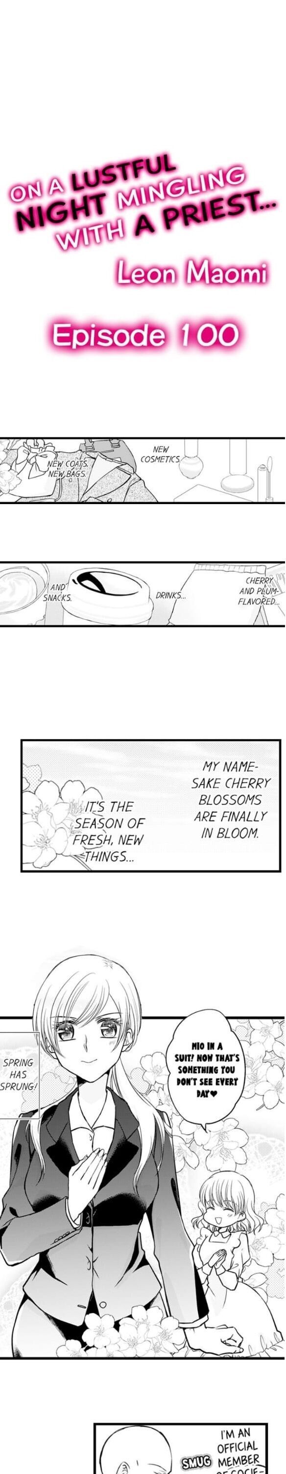 On a Lustful Night Mingling with a Priest Chapter 100 - Page 1