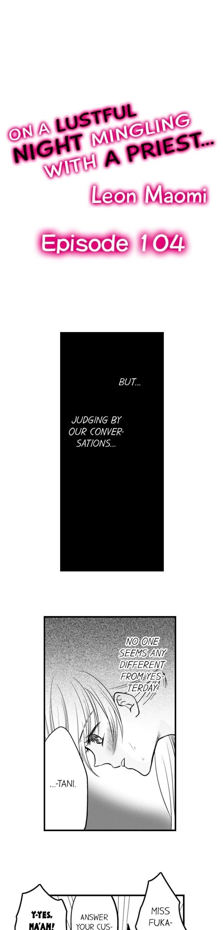 On a Lustful Night Mingling with a Priest Chapter 104 - Page 1