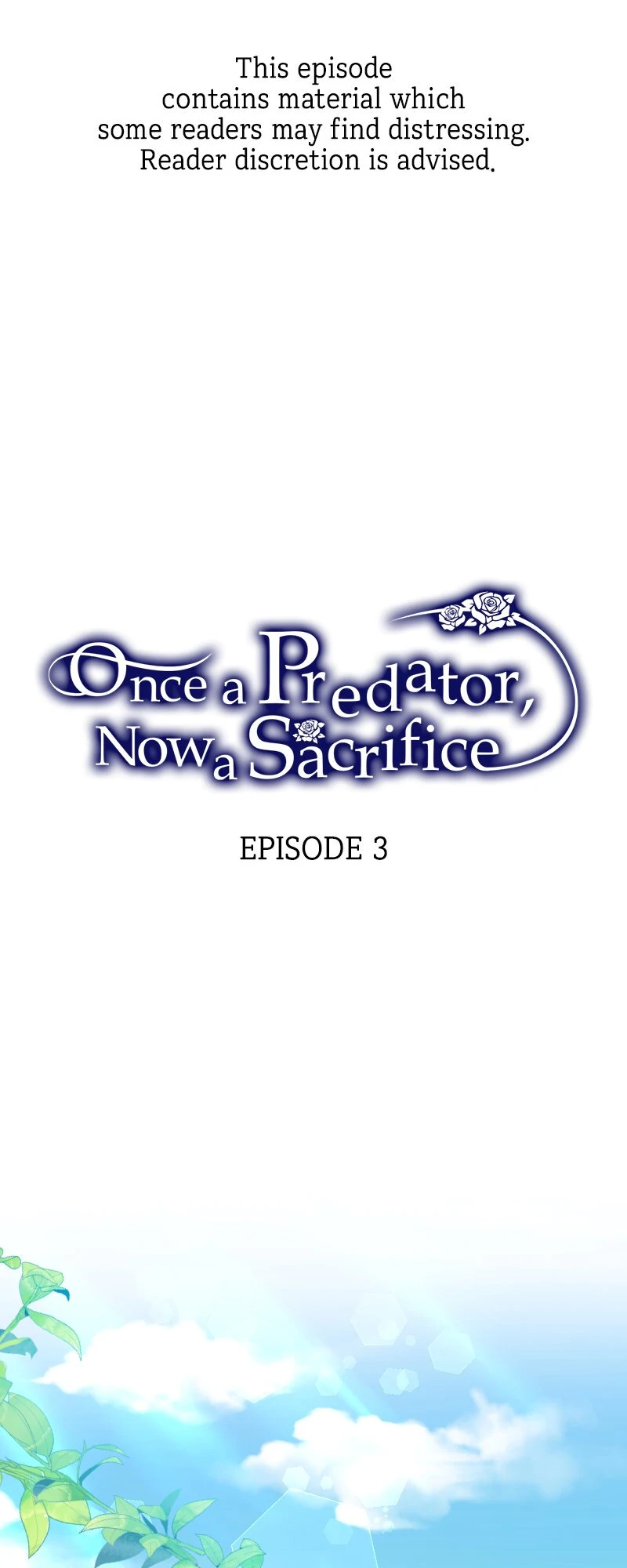 Once a Predator, Now a Sacrifice Chapter 3 - Page 0