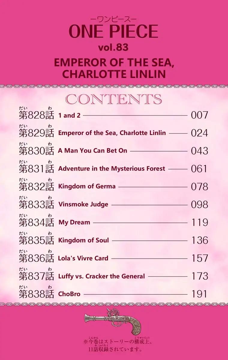 One Piece Chapter 828 - Page 5