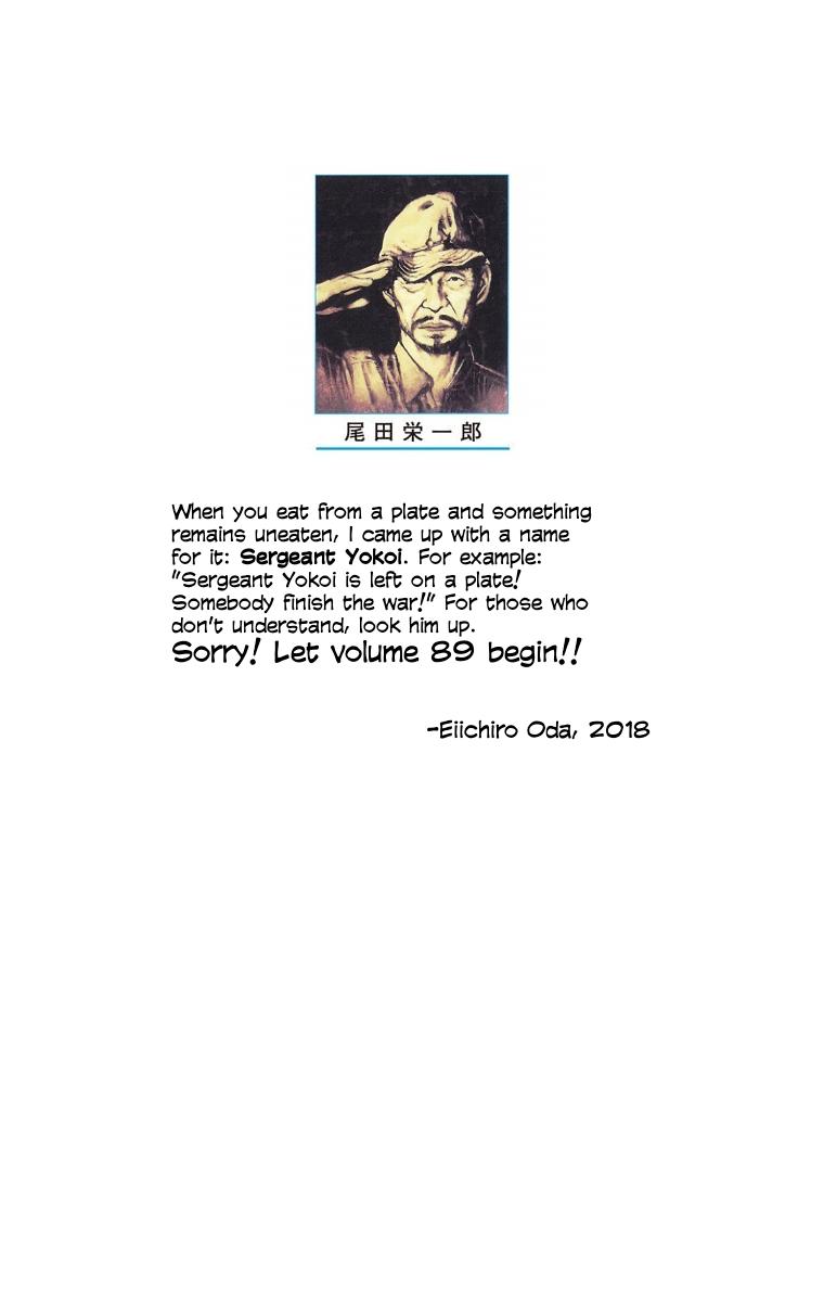 One Piece Chapter 890 - Page 2