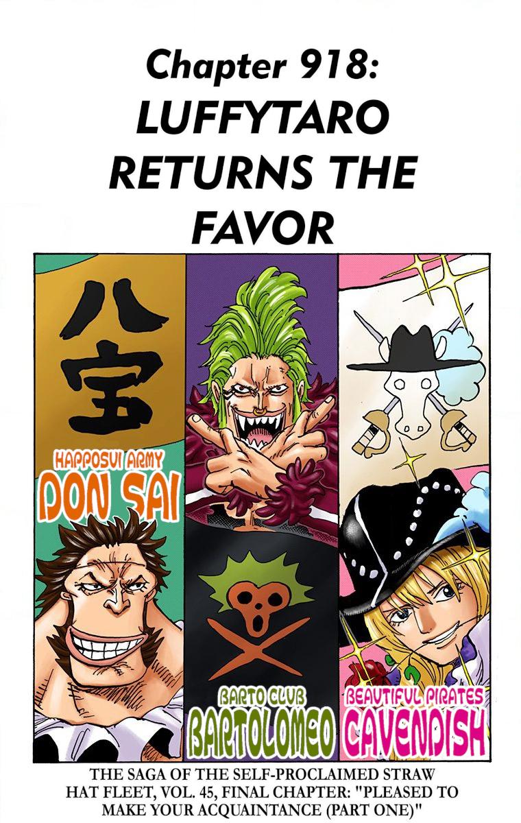 One Piece Chapter 918 - Page 1