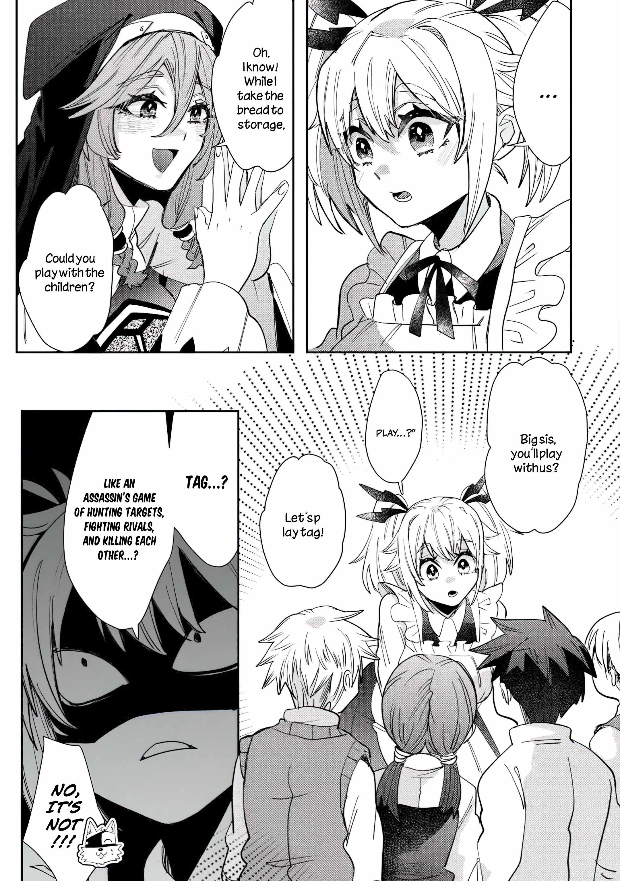 Oshikake Assassin-chan wa Outo Saikyou no Kanban Musume Chapter 3 - Page 13