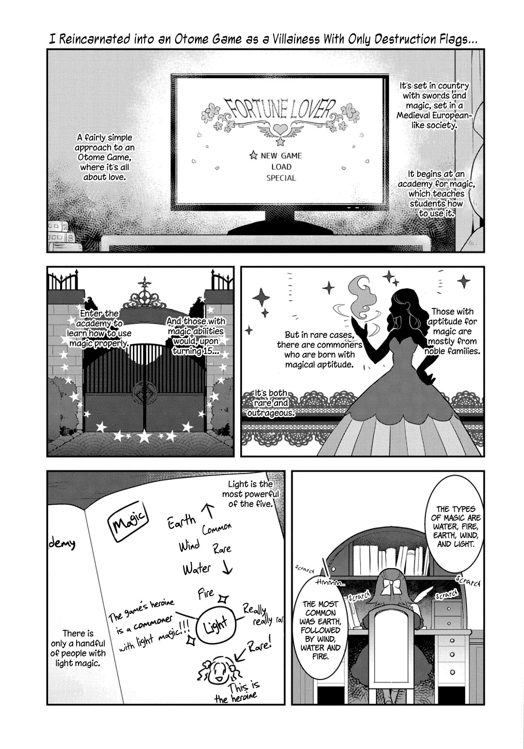 Otome Game No Hametsu Flag Shika Nai Akuyaku Reijou Ni Tensei Shite Shimatta… Chapter 1 - Page 18