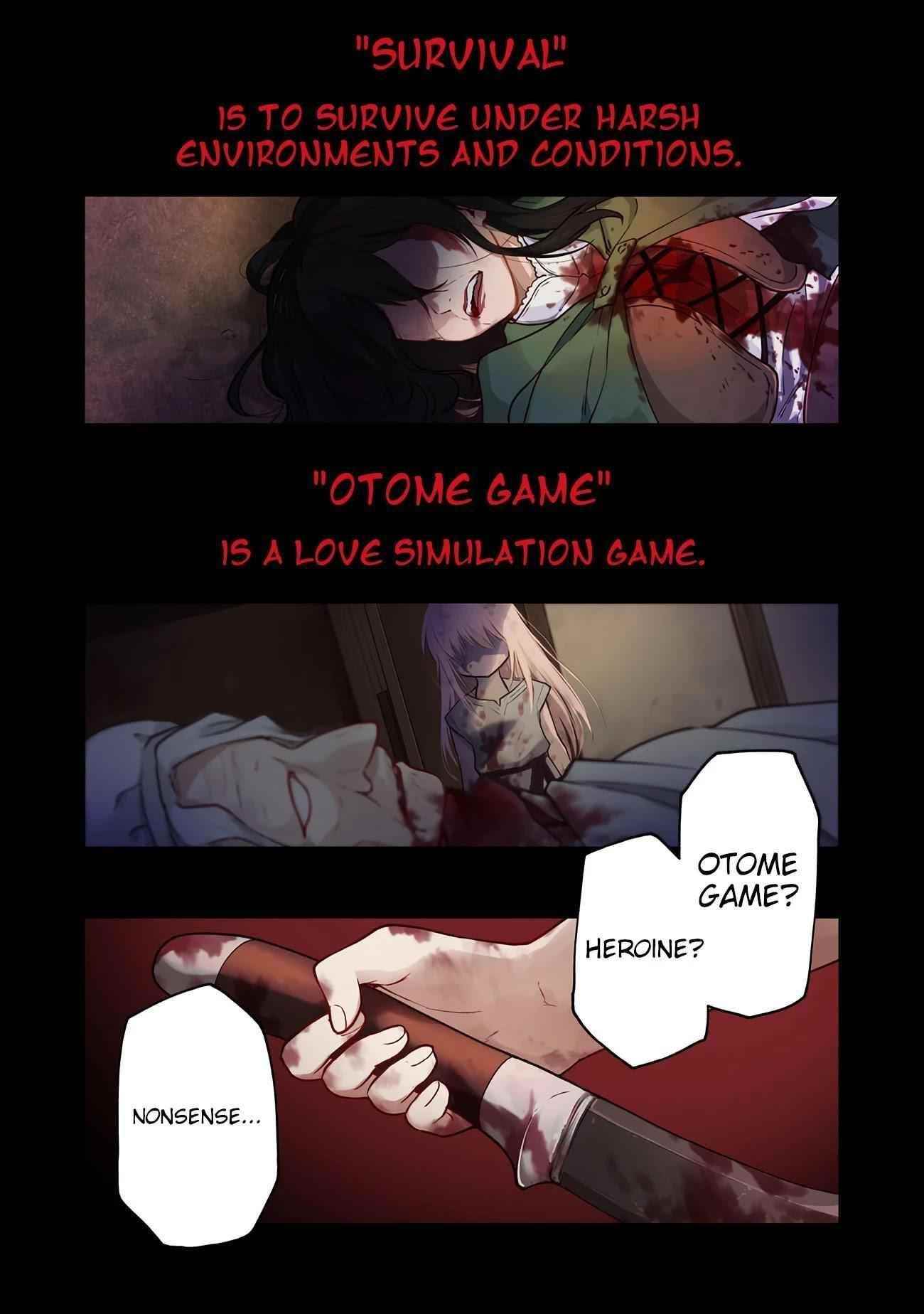 Otome Game no Heroine de Saikyou Survival Chapter 1 - Page 1
