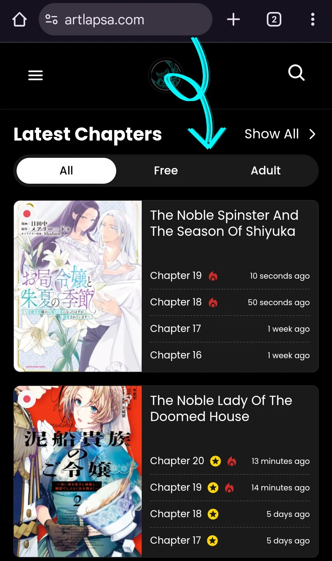 Otsubone Reijou to Shiyuka no Kisetsu Chapter 16 - Page 1