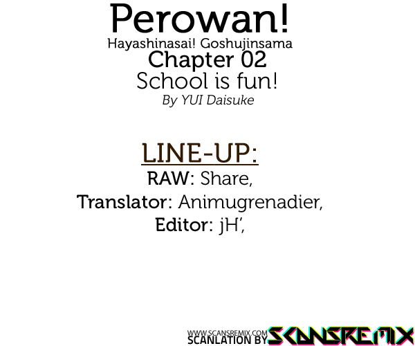 Perowan! – Hayaku Shinasai! Goshujinsama Chapter 2 - Page 1