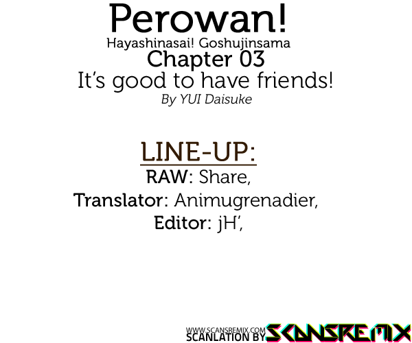 Perowan! – Hayaku Shinasai! Goshujinsama Chapter 3 - Page 1