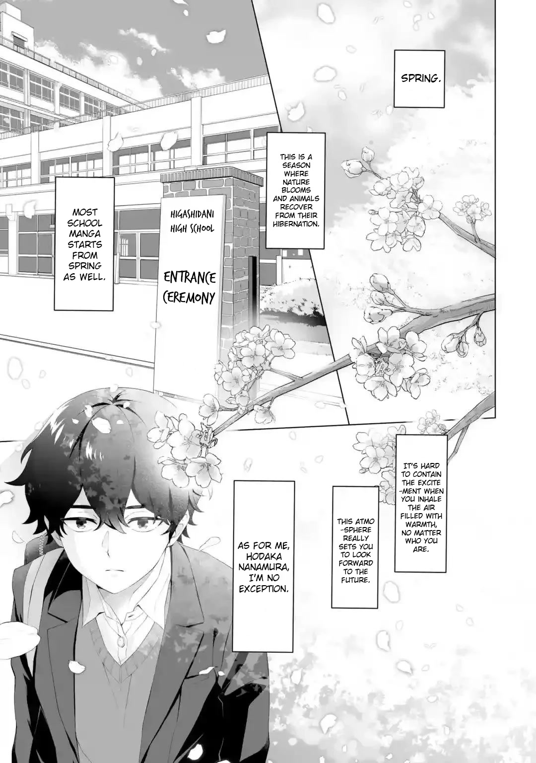 Please Leave Me Alone (For Some Reason, She Wants to Change a Lone Wolf’s Helpless High School Life.) Chapter 1 - Page 1