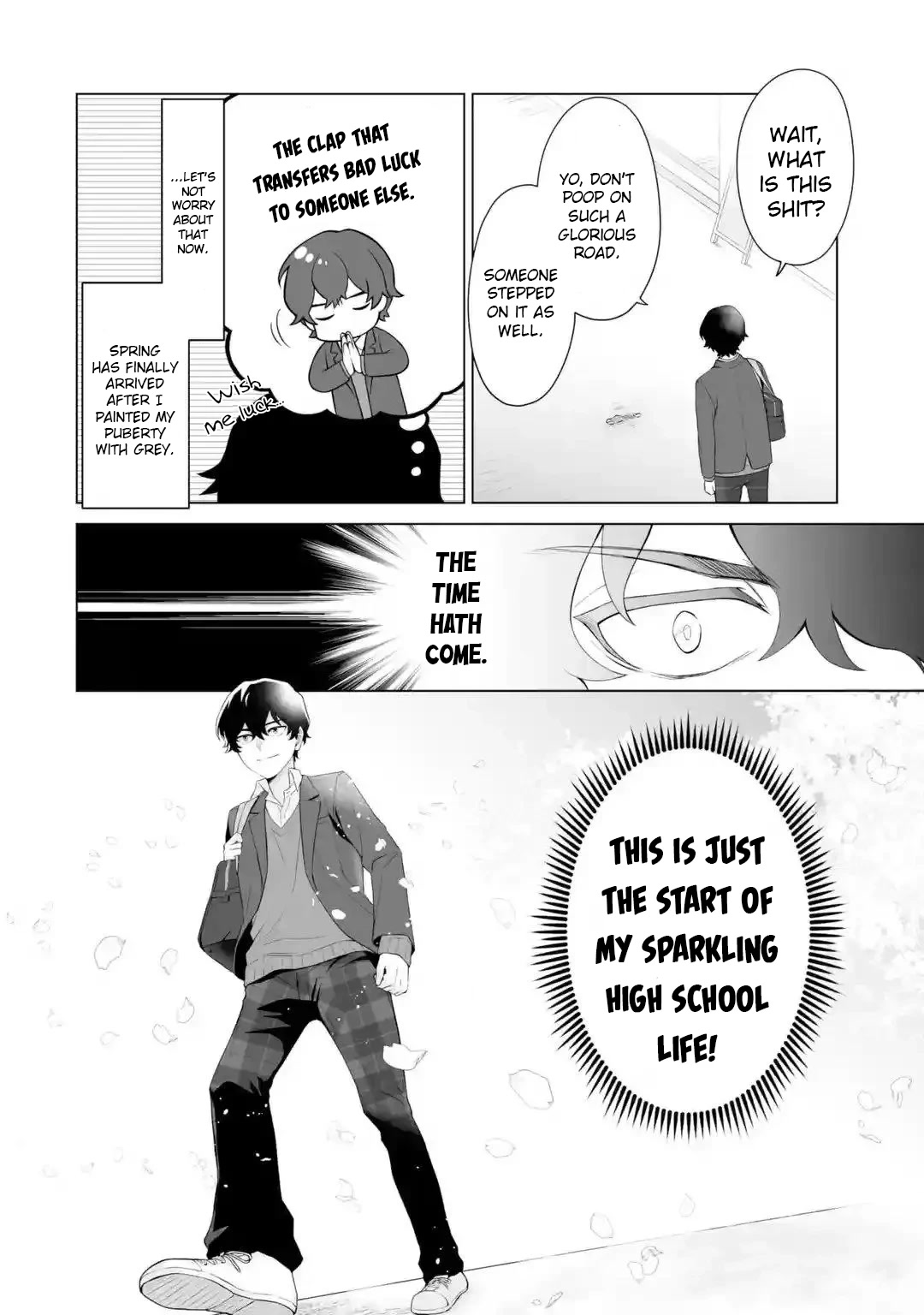 Please Leave Me Alone (For Some Reason, She Wants to Change a Lone Wolf’s Helpless High School Life.) Chapter 1 - Page 4