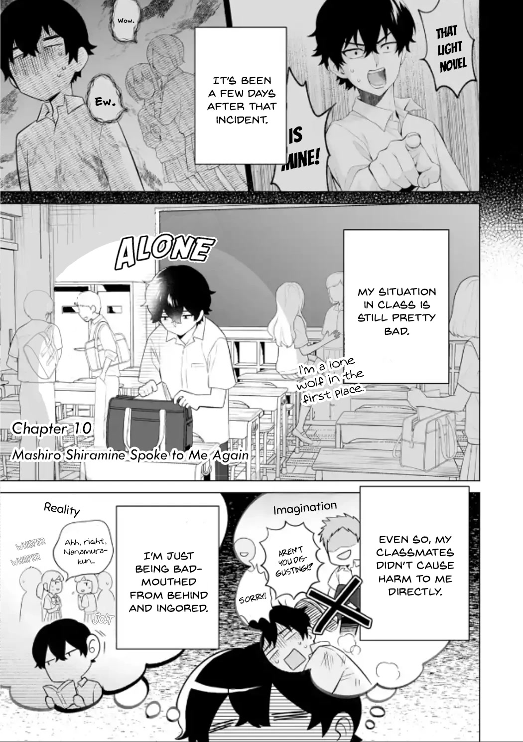 Please Leave Me Alone (For Some Reason, She Wants to Change a Lone Wolf’s Helpless High School Life.) Chapter 10 - Page 1