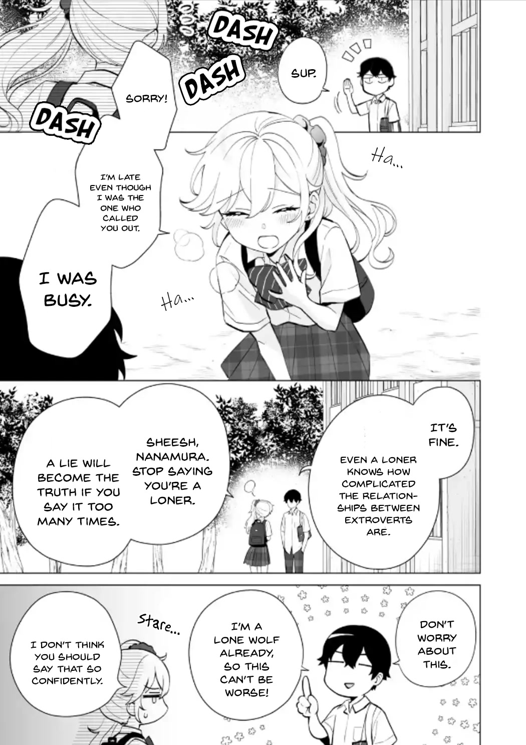 Please Leave Me Alone (For Some Reason, She Wants to Change a Lone Wolf’s Helpless High School Life.) Chapter 12 - Page 3