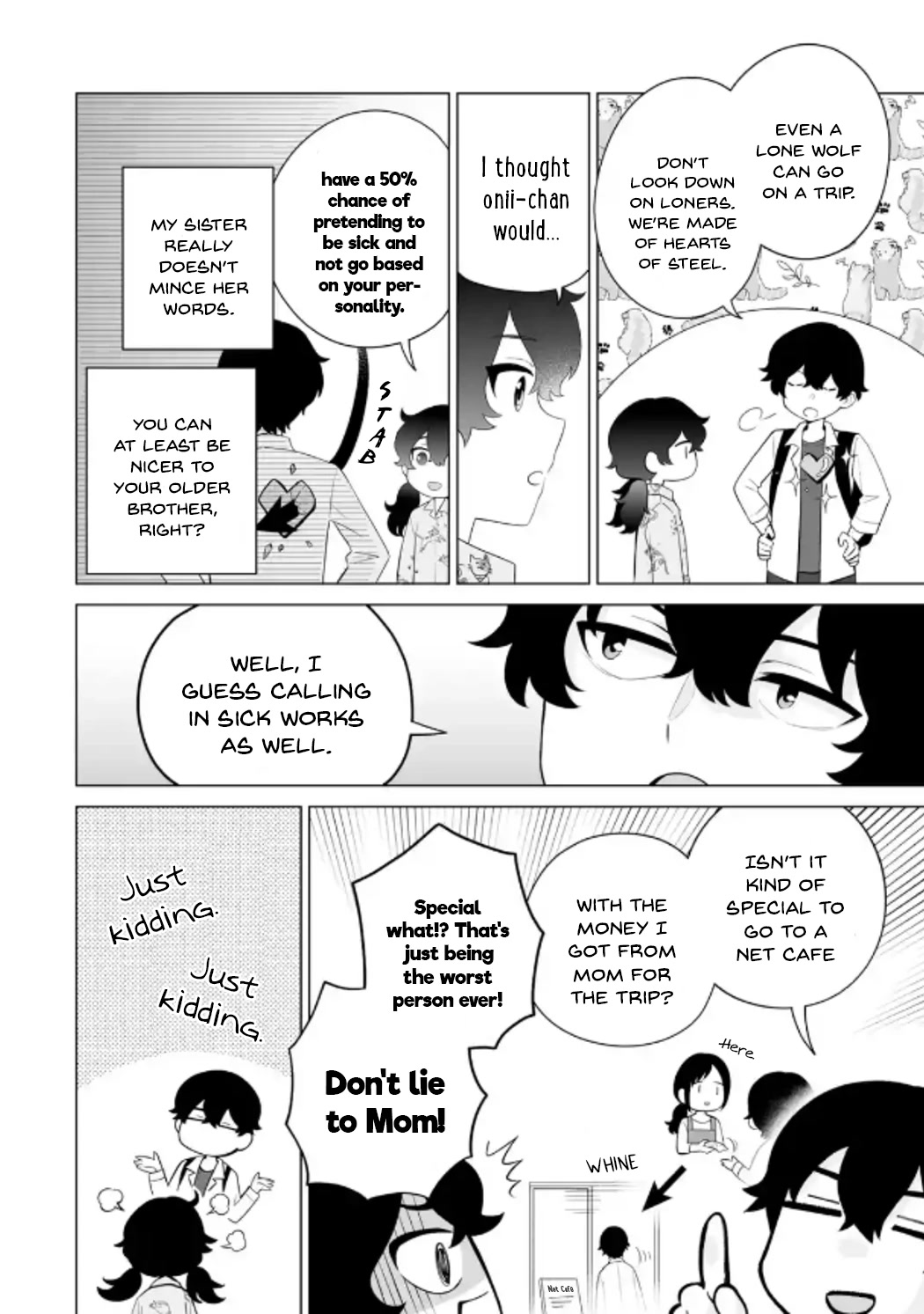 Please Leave Me Alone (For Some Reason, She Wants to Change a Lone Wolf’s Helpless High School Life.) Chapter 13 - Page 4