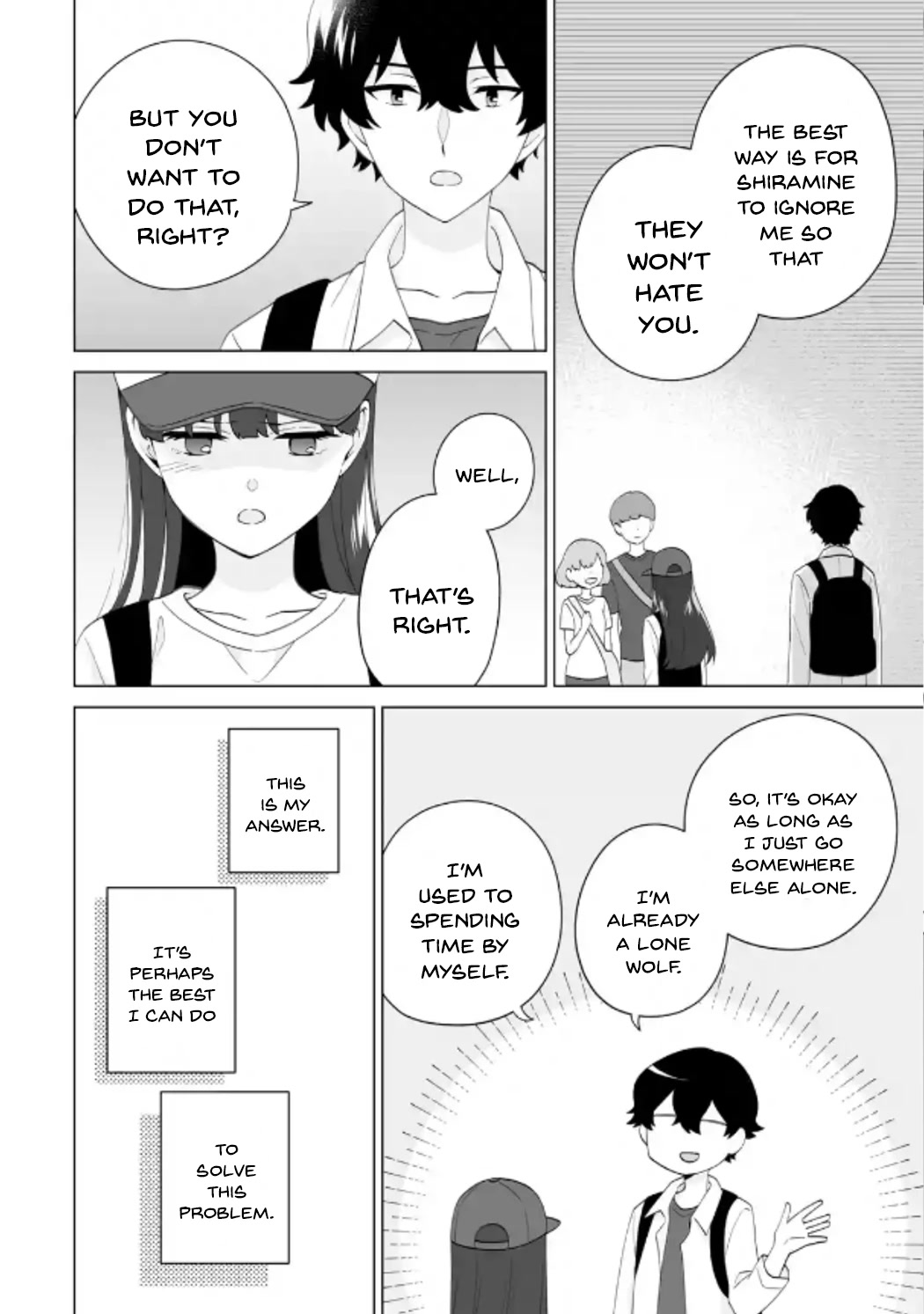 Please Leave Me Alone (For Some Reason, She Wants to Change a Lone Wolf’s Helpless High School Life.) Chapter 14 - Page 6