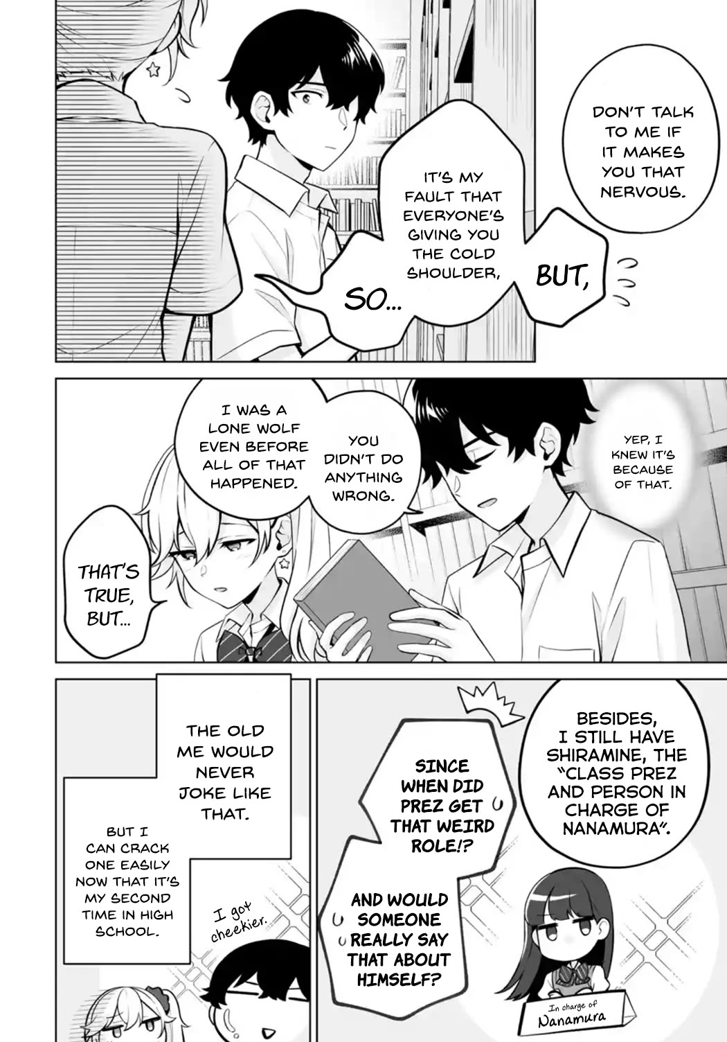 Please Leave Me Alone (For Some Reason, She Wants to Change a Lone Wolf’s Helpless High School Life.) Chapter 23 - Page 14