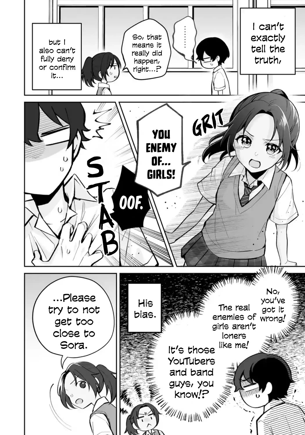 Please Leave Me Alone (For Some Reason, She Wants to Change a Lone Wolf’s Helpless High School Life.) Chapter 26 - Page 4