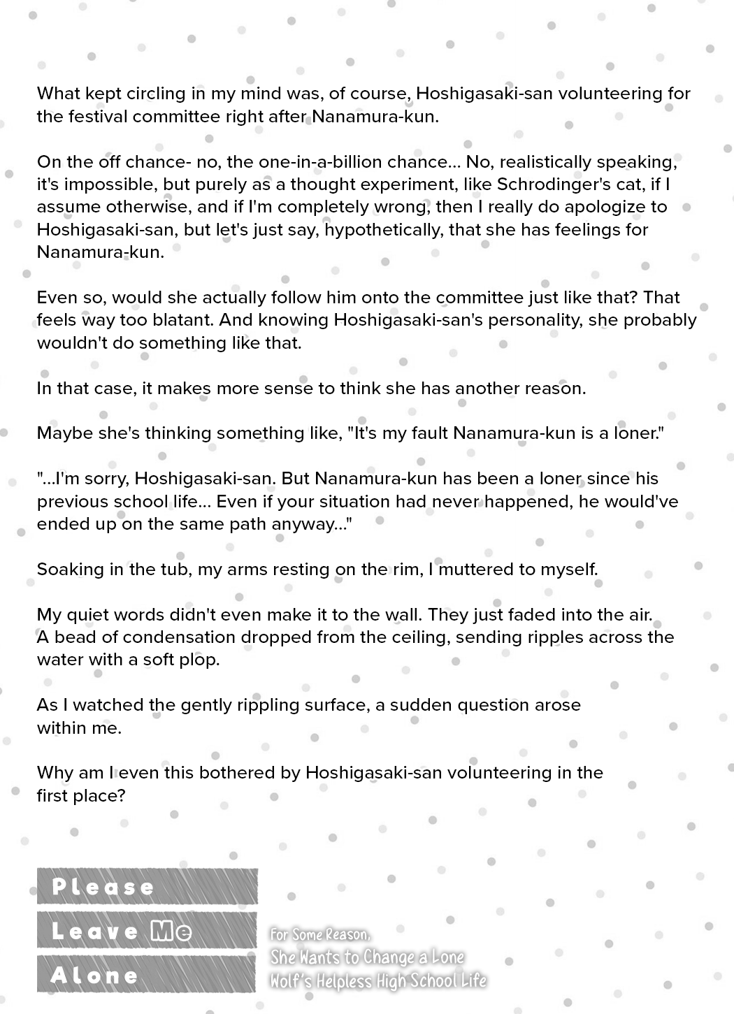 Please Leave Me Alone (For Some Reason, She Wants to Change a Lone Wolf’s Helpless High School Life.) Chapter 29.5 - Page 6