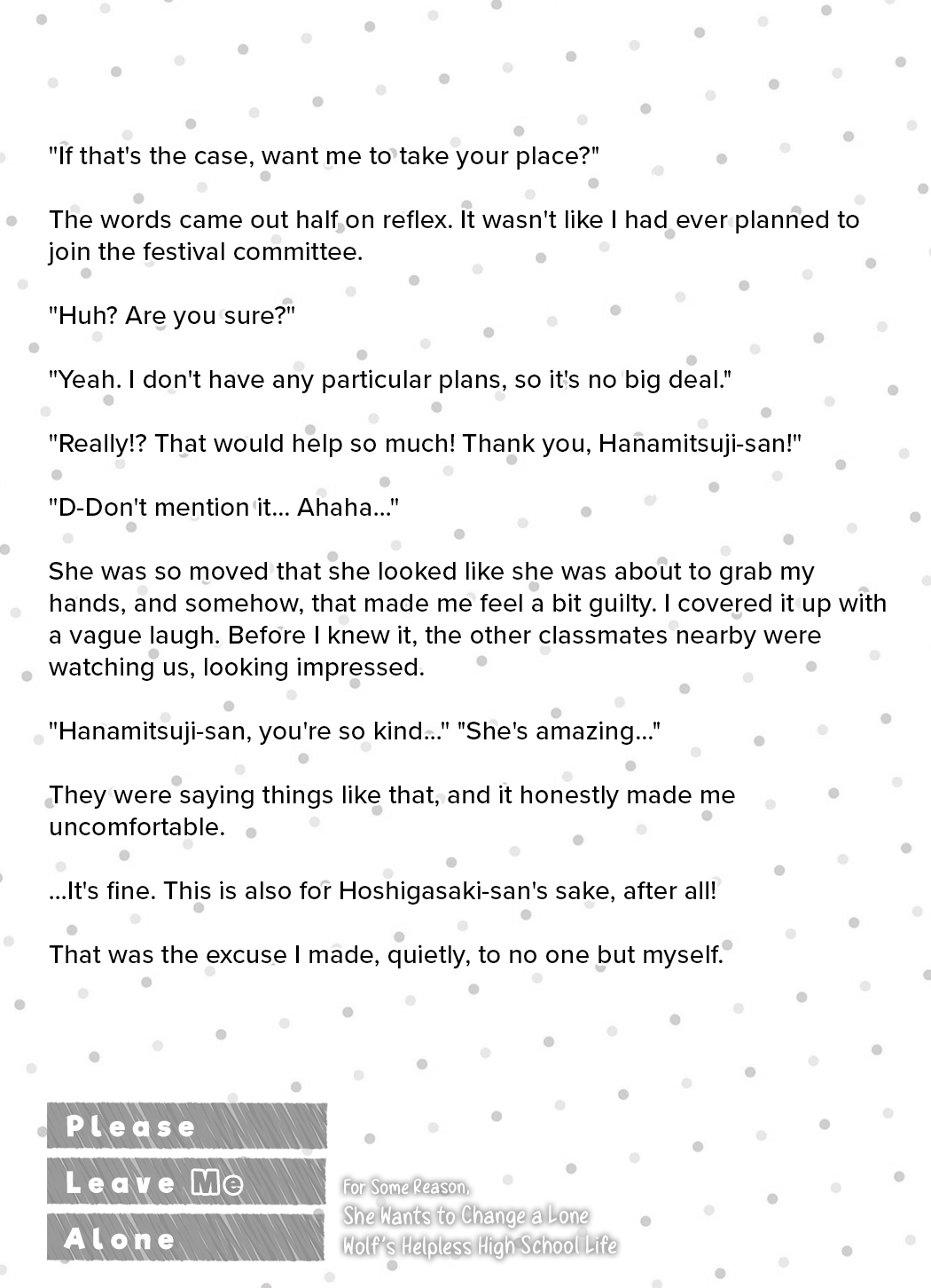 Please Leave Me Alone (For Some Reason, She Wants to Change a Lone Wolf’s Helpless High School Life.) Chapter 29.5 - Page 8