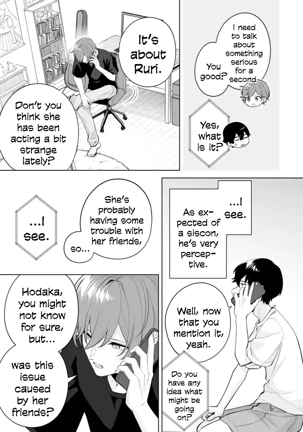 Please Leave Me Alone (For Some Reason, She Wants to Change a Lone Wolf’s Helpless High School Life.) Chapter 29 - Page 13