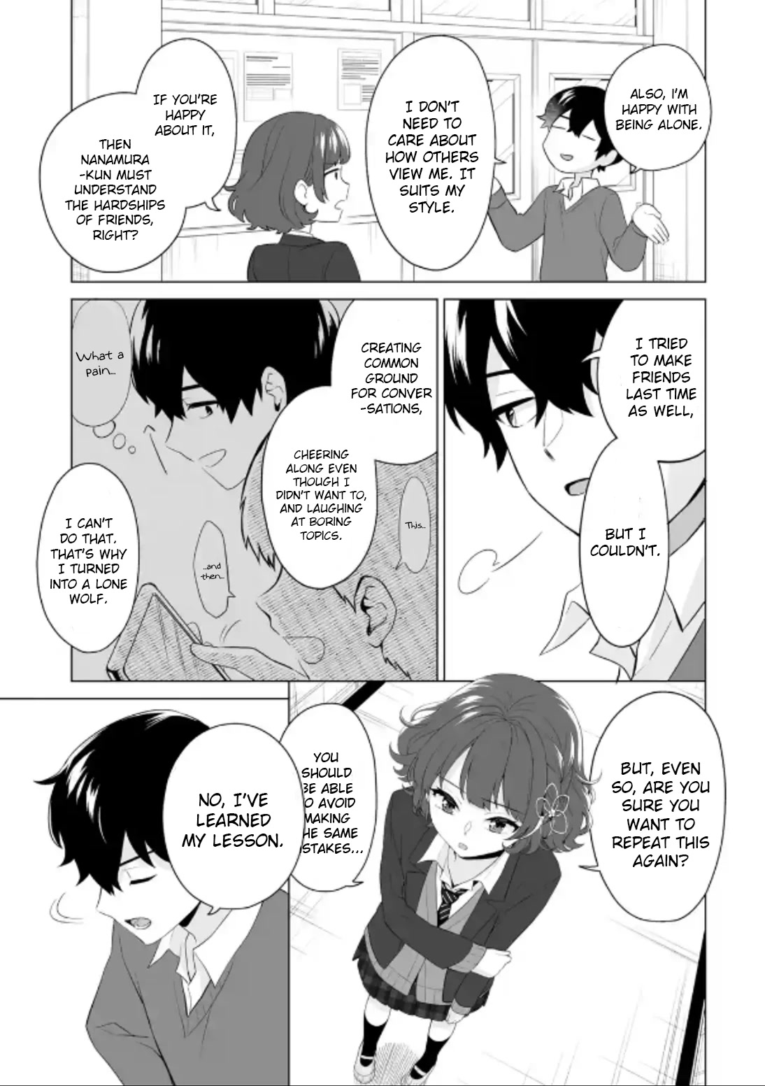 Please Leave Me Alone (For Some Reason, She Wants to Change a Lone Wolf’s Helpless High School Life.) Chapter 3 - Page 13