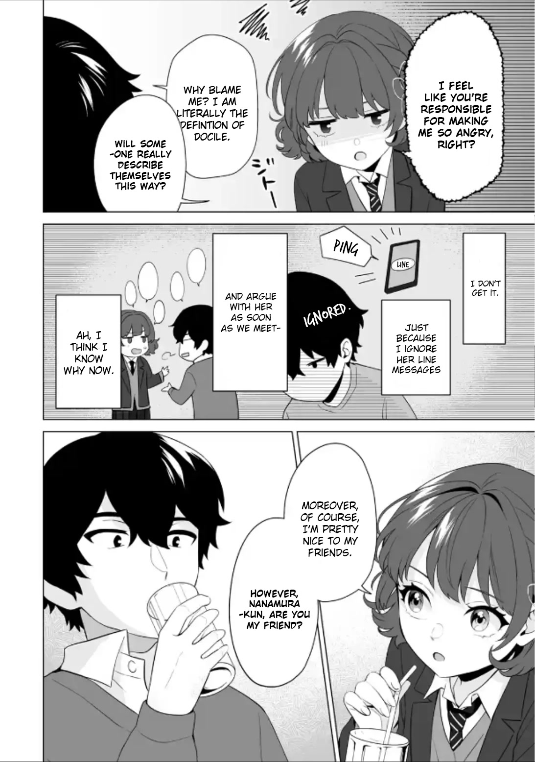 Please Leave Me Alone (For Some Reason, She Wants to Change a Lone Wolf’s Helpless High School Life.) Chapter 5 - Page 12