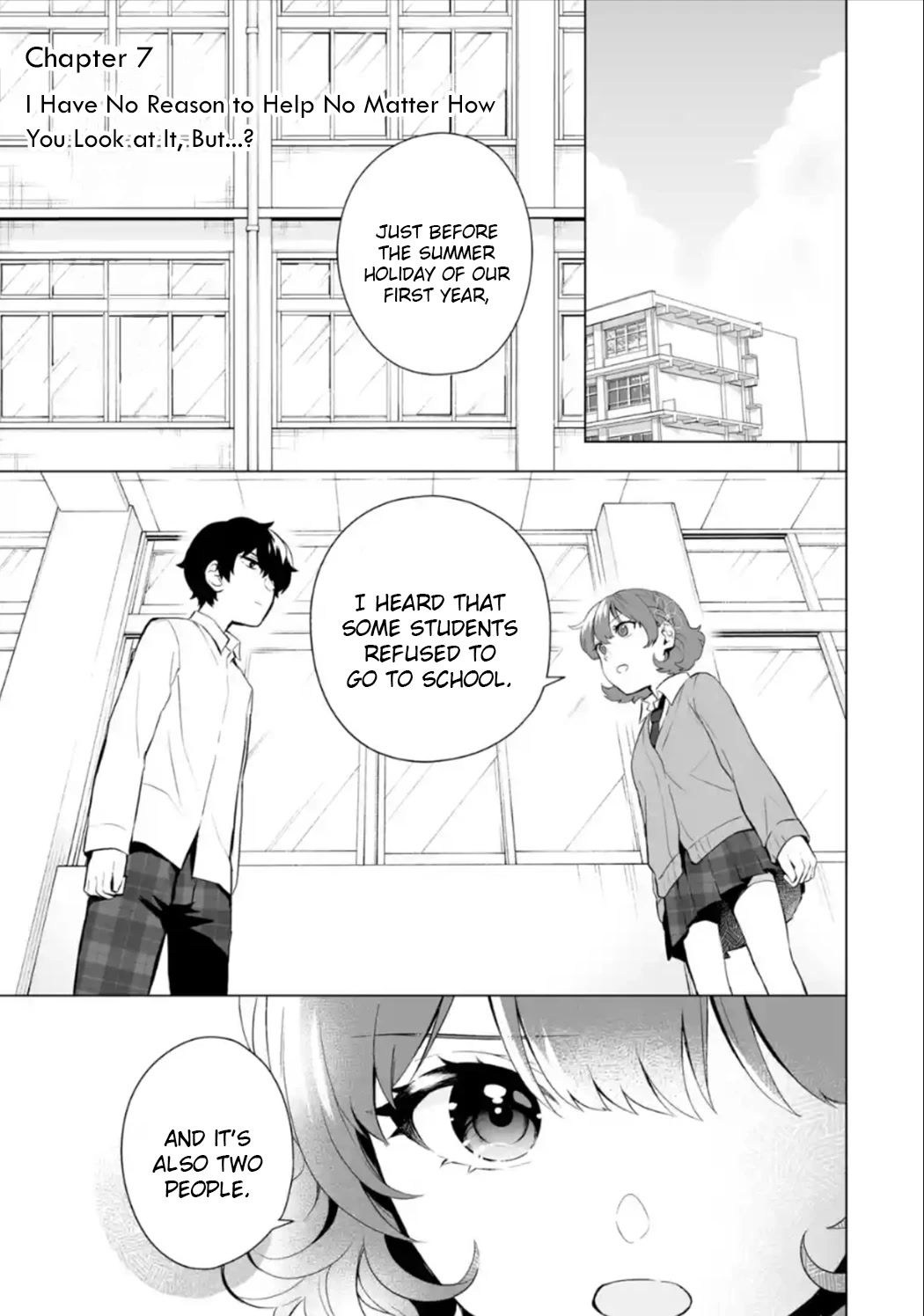 Please Leave Me Alone (For Some Reason, She Wants to Change a Lone Wolf’s Helpless High School Life.) Chapter 7 - Page 1
