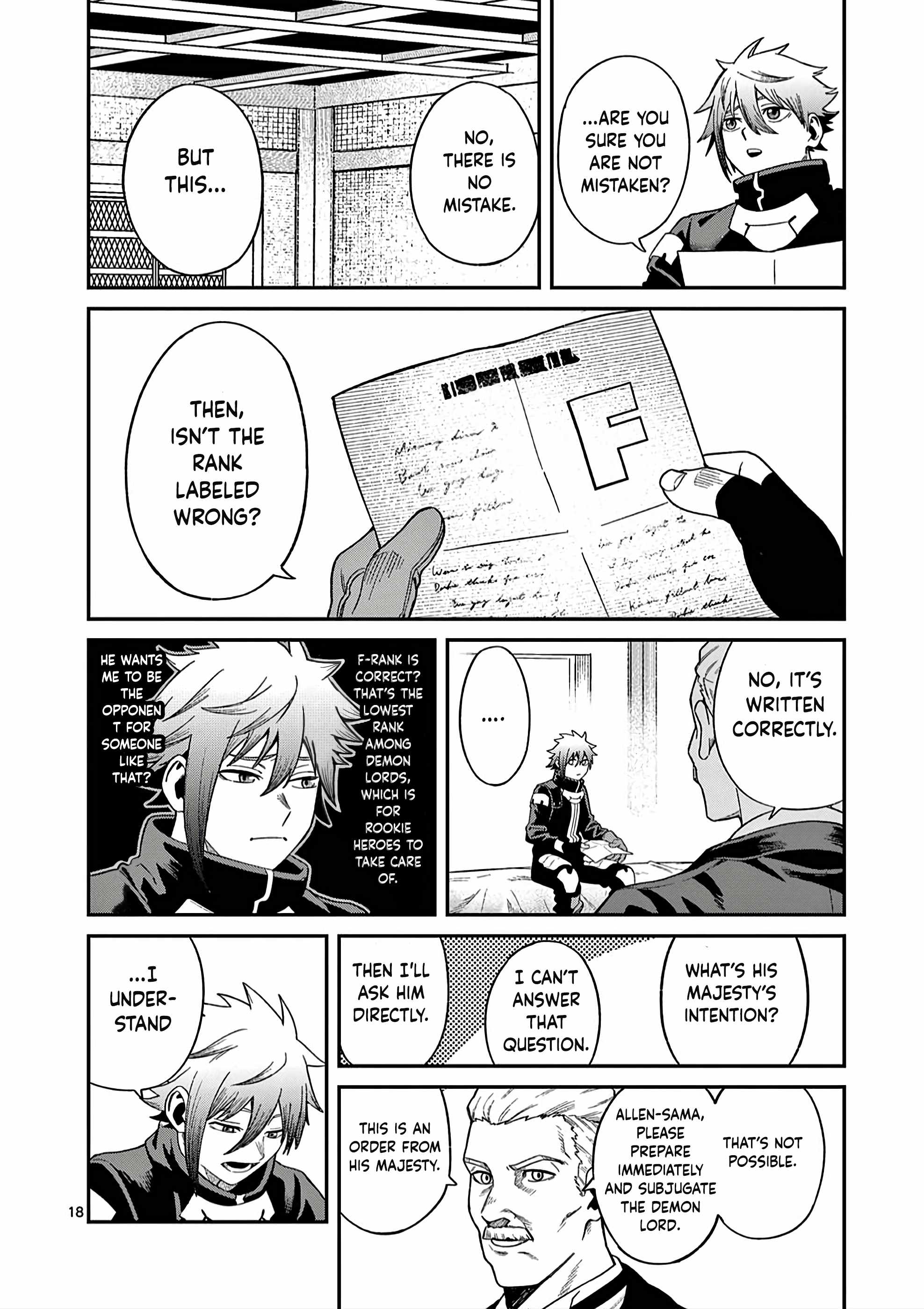 Power-Hara Genkai Yuusha, Maougun kara Koutaiguu de Scout sareru ~Yuusha Ranking 1-i na no ni Tedori ga Gomi sugite Seikatsu Dekimasen~ Chapter 1 - Page 18