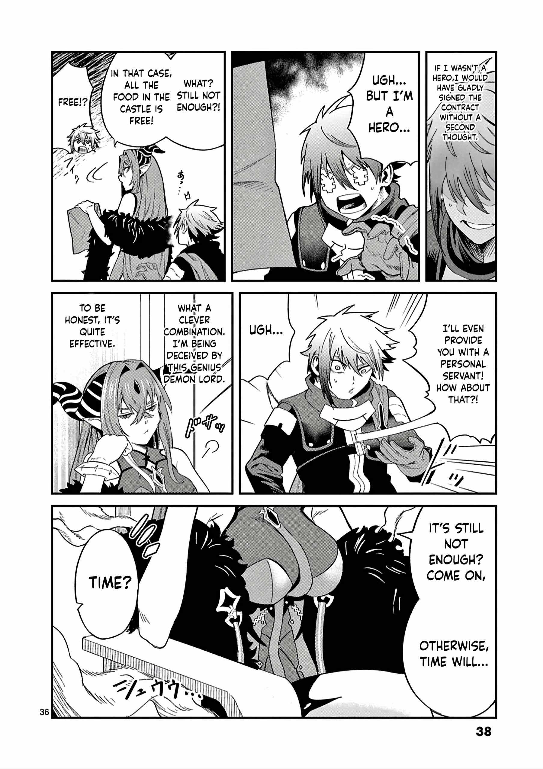 Power-Hara Genkai Yuusha, Maougun kara Koutaiguu de Scout sareru ~Yuusha Ranking 1-i na no ni Tedori ga Gomi sugite Seikatsu Dekimasen~ Chapter 1 - Page 36
