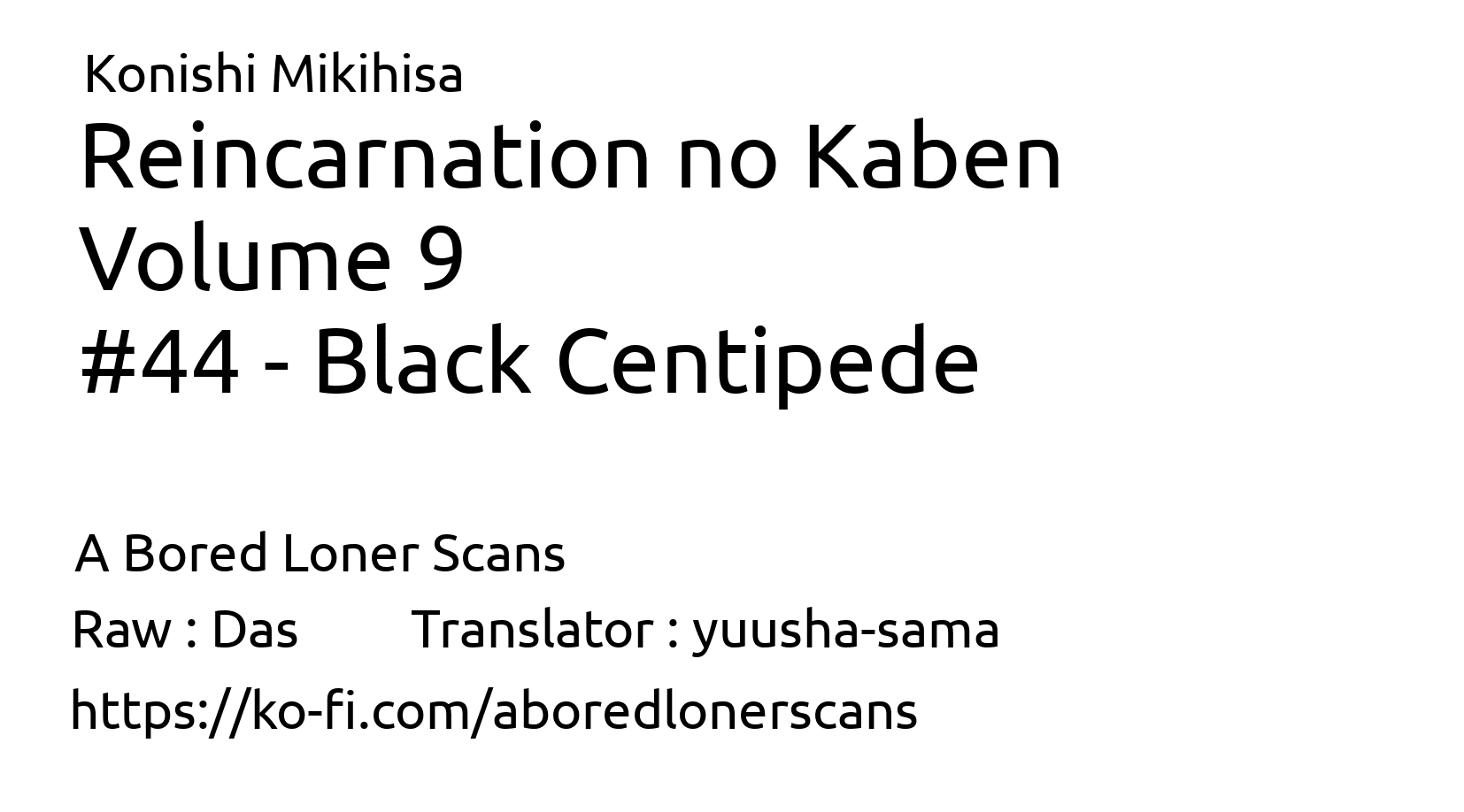 Reincarnation no Kaben Chapter 44 - Page 1