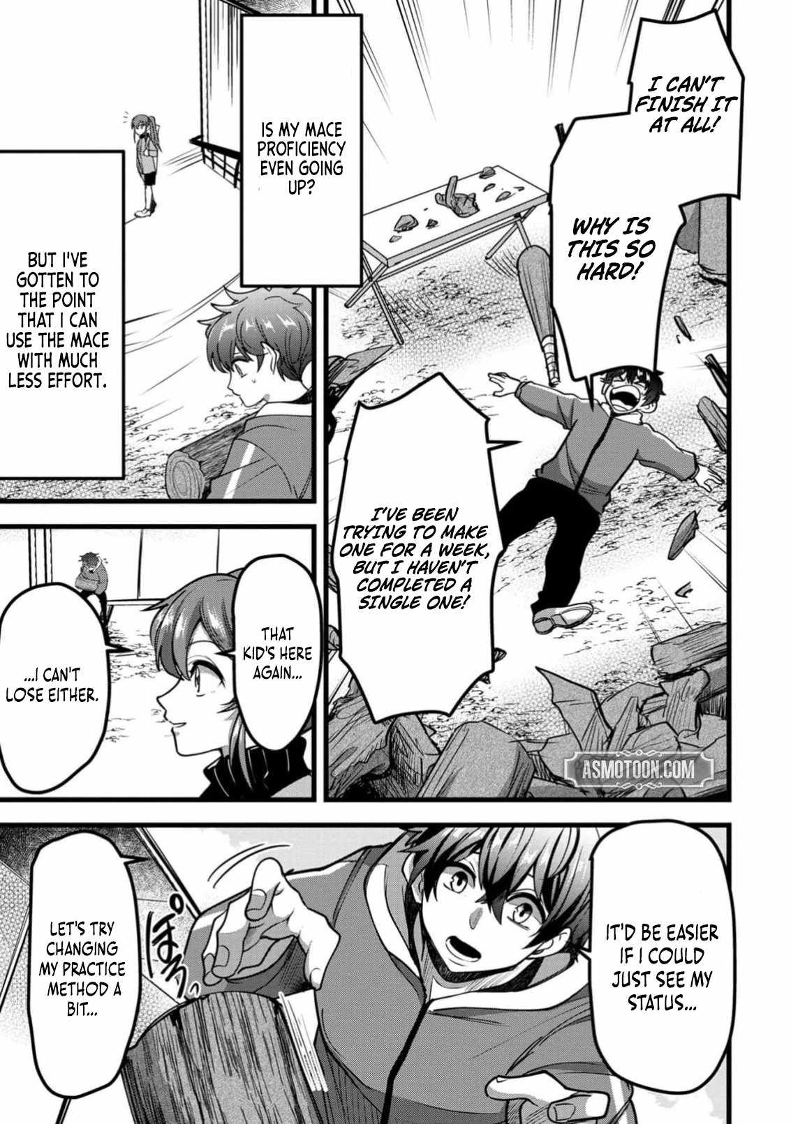Reincarnation of the Online Game Addict ~ I Can’t Use the Overpowered Fists That Made Me the Fist King, so Now I Swing a Club for Eight Hours a Day Chapter 1 - Page 46