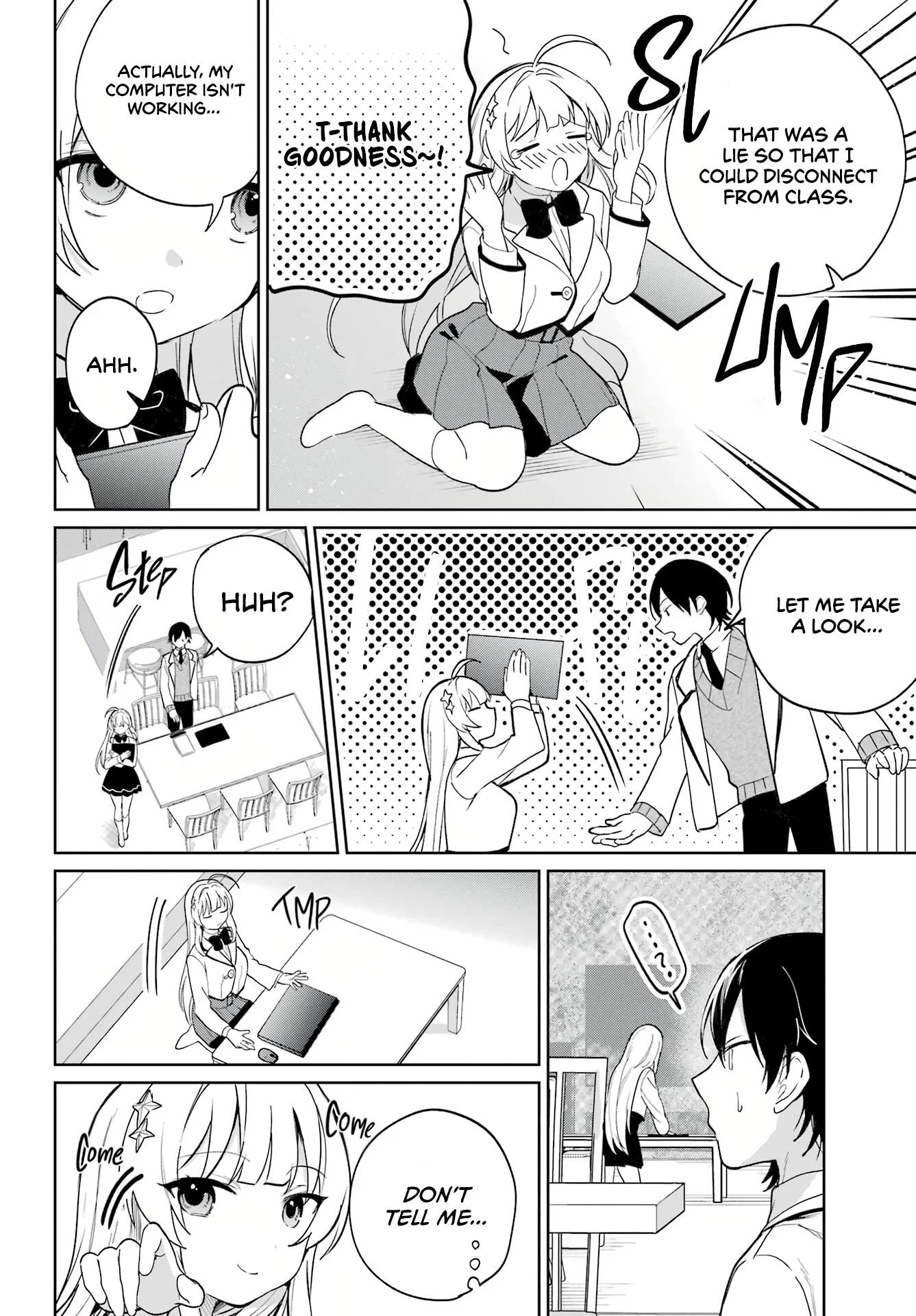 Remote Jugyou ni Nattara Class 1 no Bishoujo to Doukyo Suru Koto ni Natta Chapter 4 - Page 14