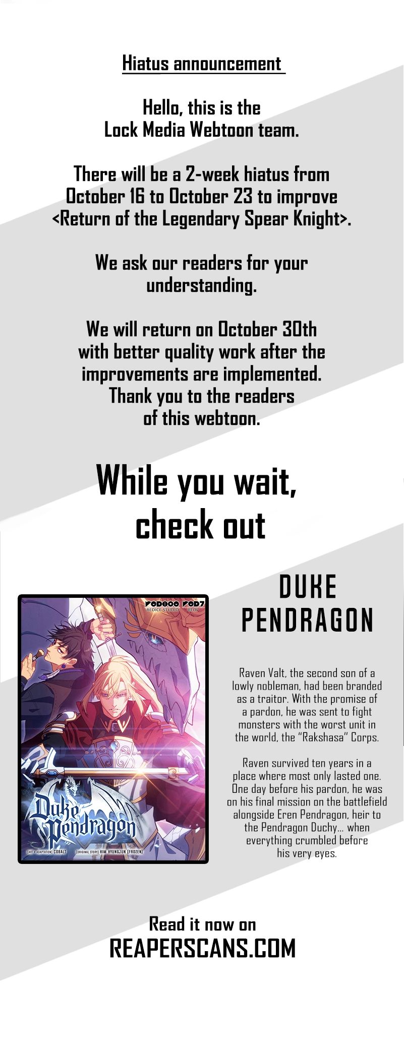 Return of the Legendary Spear Knight Chapter 65.5 - Page 0