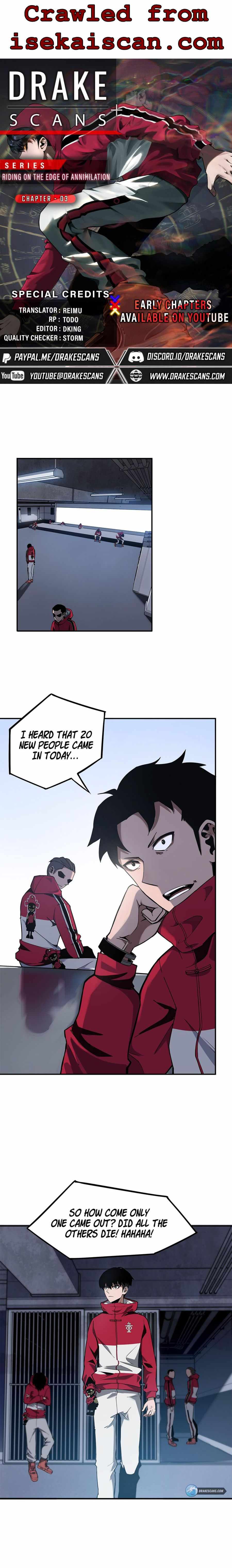 Riding on the Edge of Annihilation Chapter 3 - Page 1