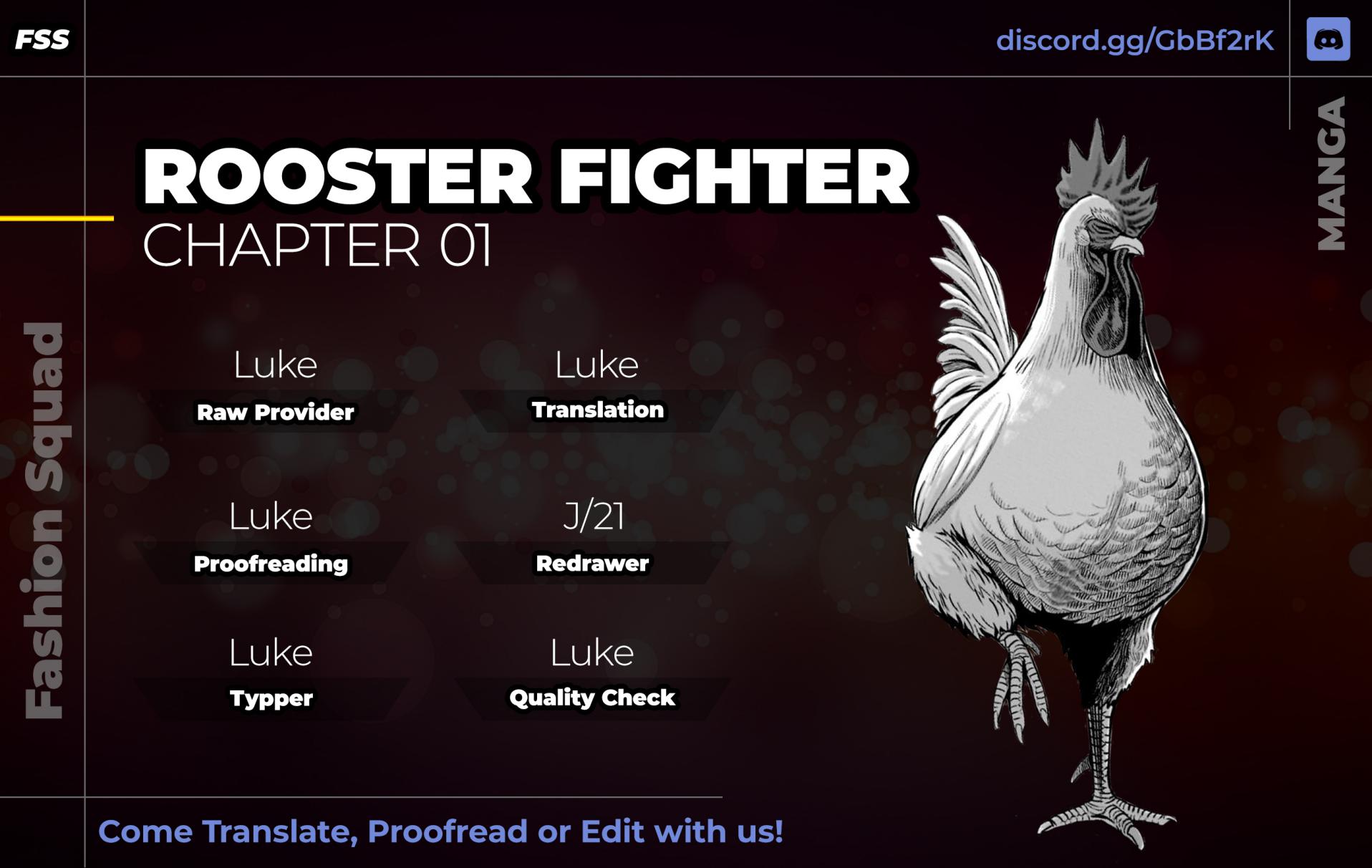 Rooster Fighter Chapter 1 - Page 1