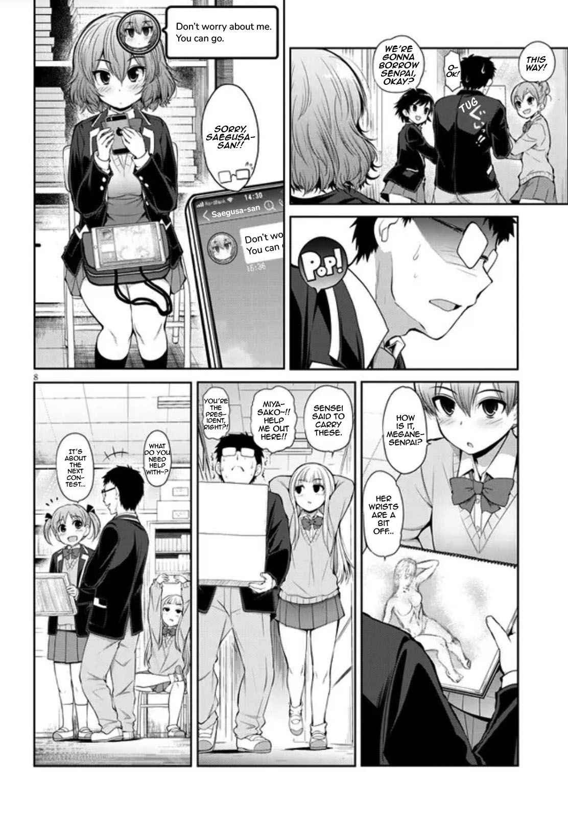 Saegusa-san Manifests Love With Glasses-senpai Chapter 1 - Page 8