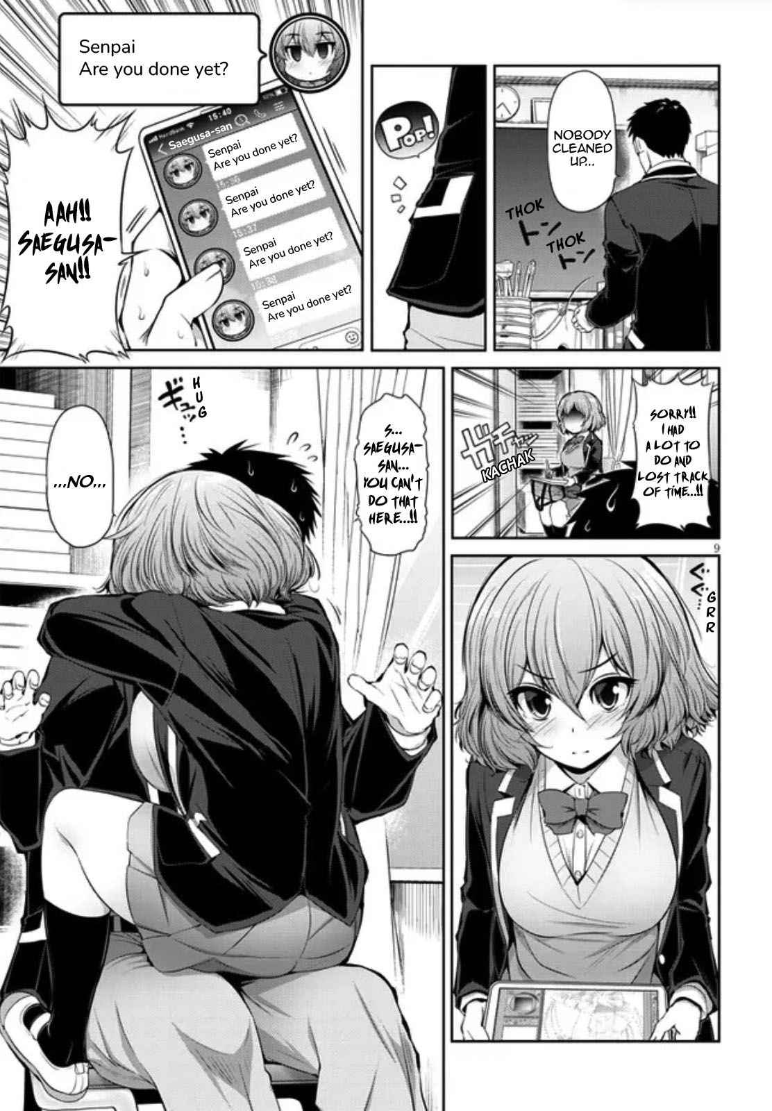 Saegusa-san Manifests Love With Glasses-senpai Chapter 1 - Page 9