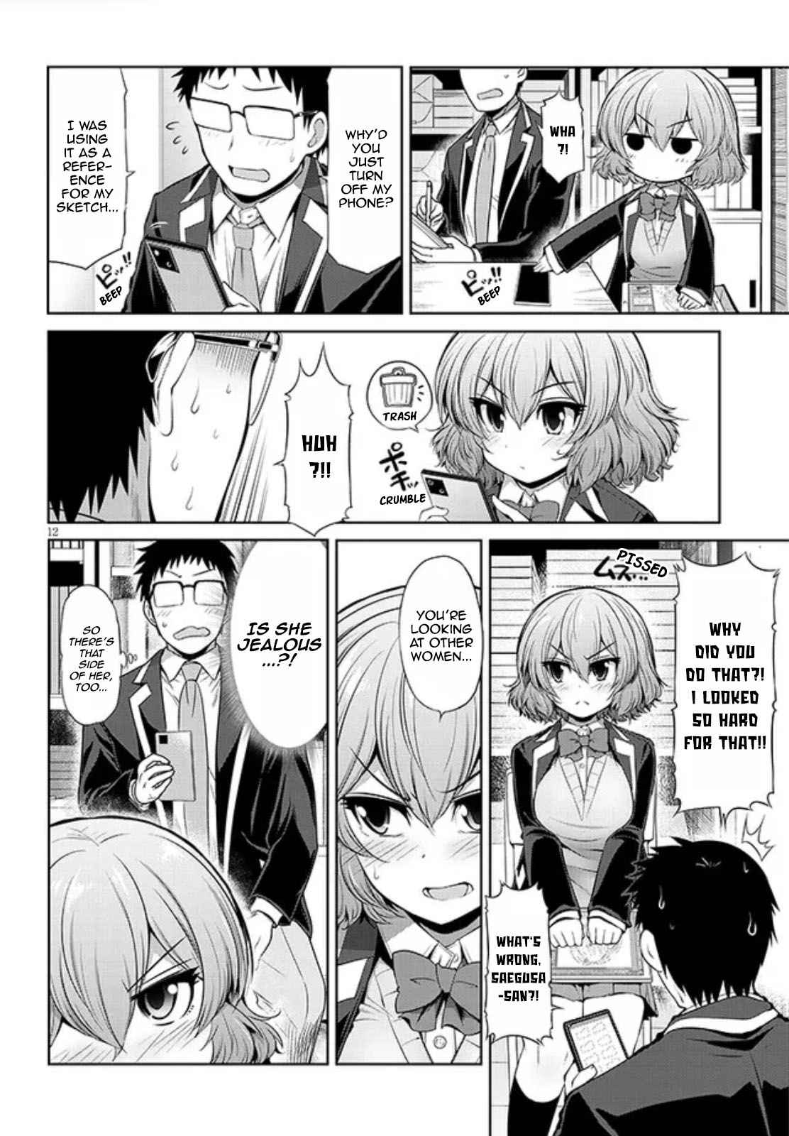 Saegusa-san Manifests Love With Glasses-senpai Chapter 3 - Page 12