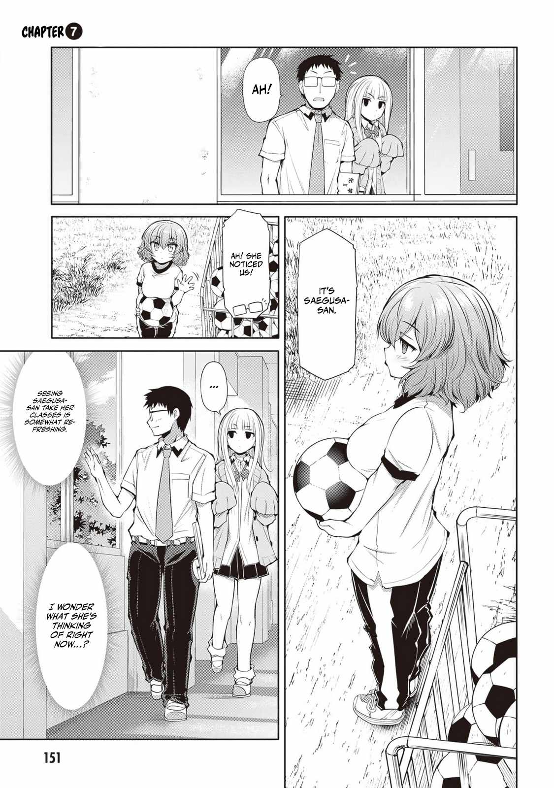 Saegusa-san Manifests Love With Glasses-senpai Chapter 7 - Page 1