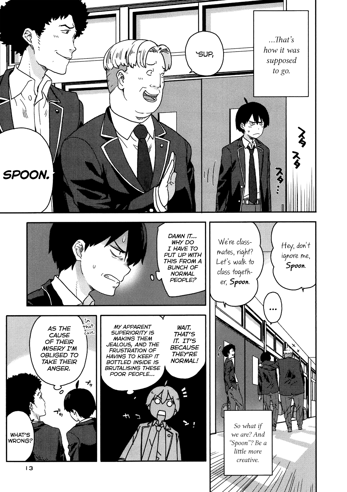 Saito-kun wa Chounouryokusha Rashii Chapter 1 - Page 14