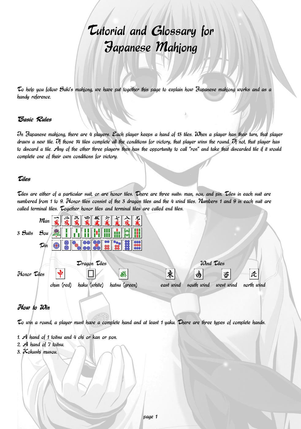 Saki Chapter 0.1 - Page 3