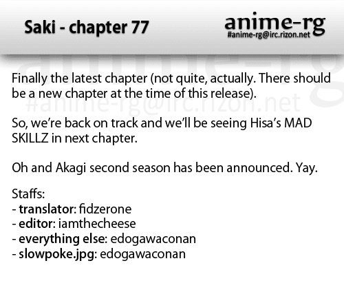 Saki Chapter 77 - Page 17