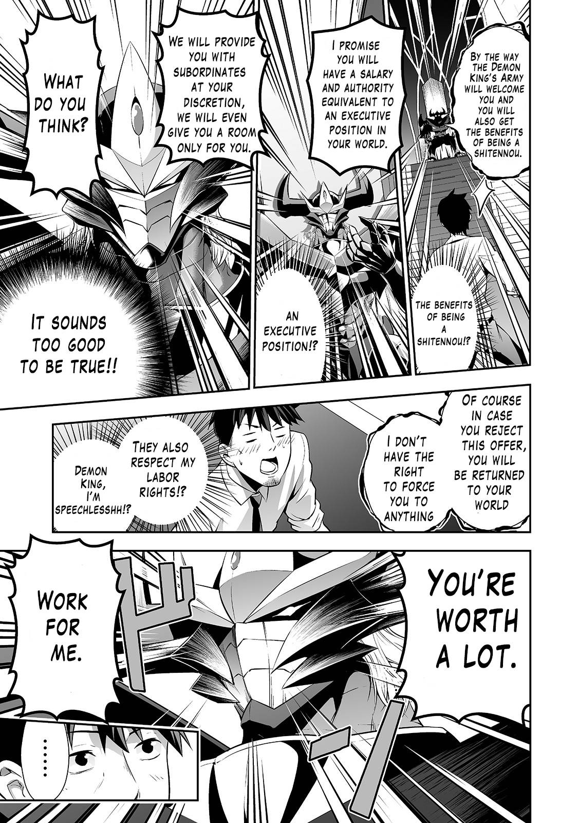 Salaryman ga Isekai ni Ittara Shitennou ni Natta Hanashi Chapter 1 - Page 11