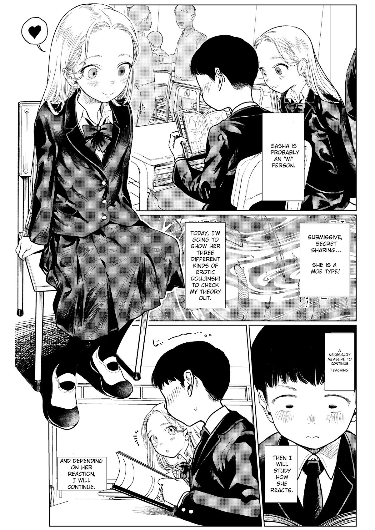 Sasha and Her Otaku Classmate Chapter 7 - Page 1