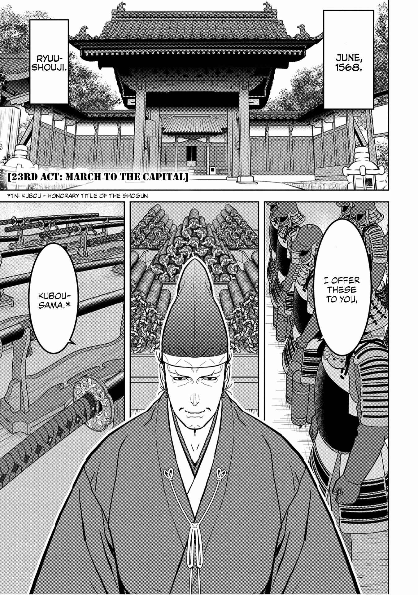 Sengoku Komachi Kuroutan: Noukou Giga Chapter 23 - Page 2