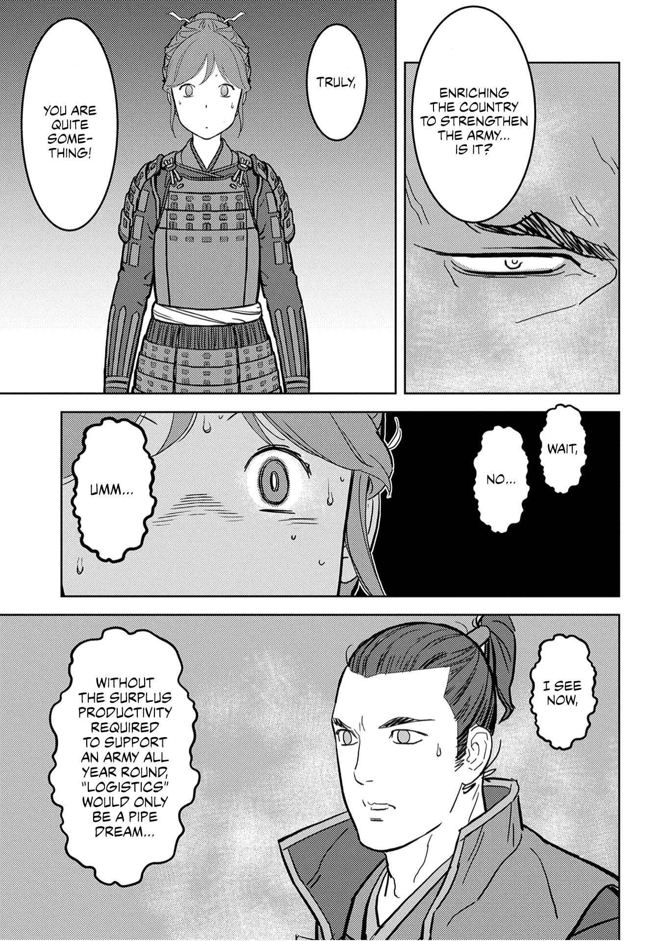 Sengoku Komachi Kuroutan: Noukou Giga Chapter 23 - Page 33