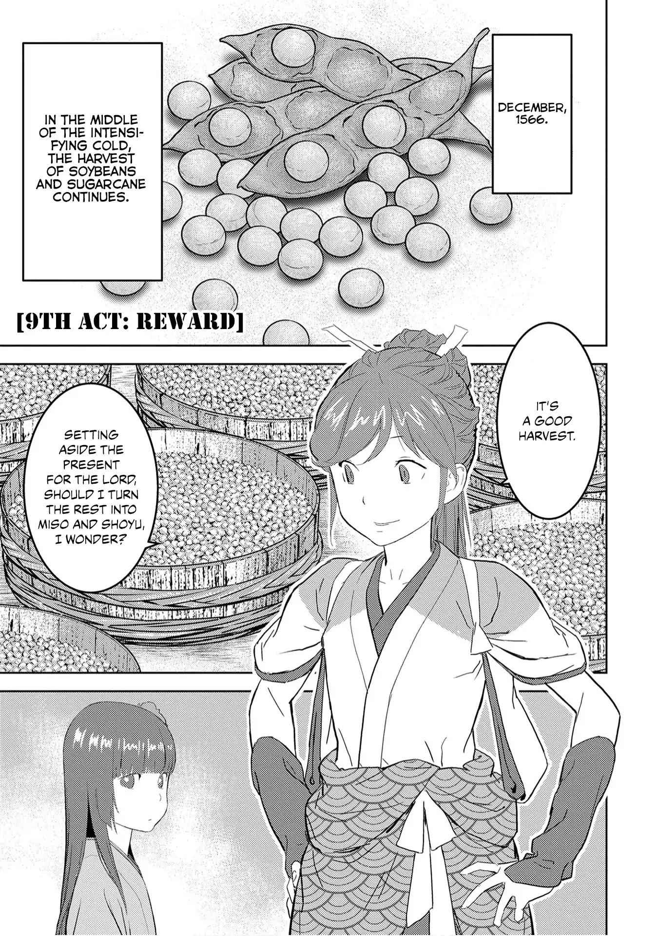Sengoku Komachi Kuroutan: Noukou Giga Chapter 9 - Page 2